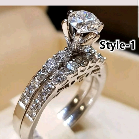 Huitan Jewelry - New Top quality silver Plated white sapphire ring